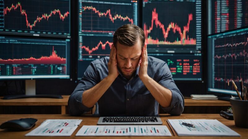 Como lidar com a ansiedade em momentos de queda na bolsa